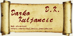 Darko Kuljančić vizit kartica